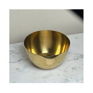 Polished Solid Brass Bowl Decorative Catch-All Dish Minimalist Home Decor 5"